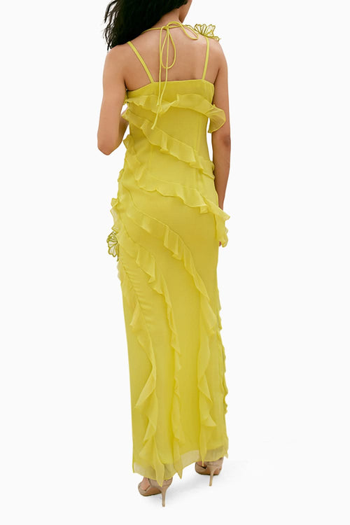 Mimosa Cyberlime Romance Maxi Dress
