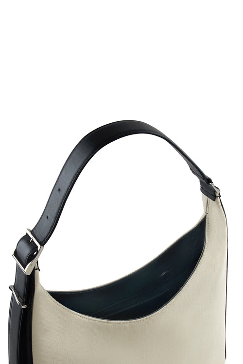 Danny Canvas Sand Black Large Flatiron Bag