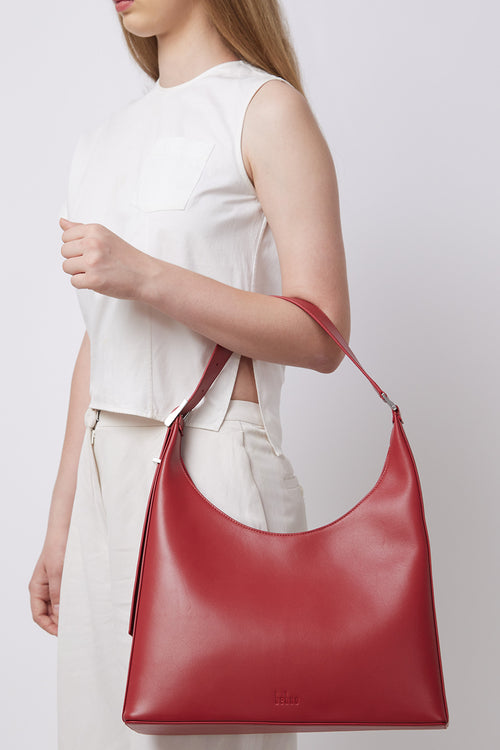 Danny Flatiron Nappa Mulberry Large Bag