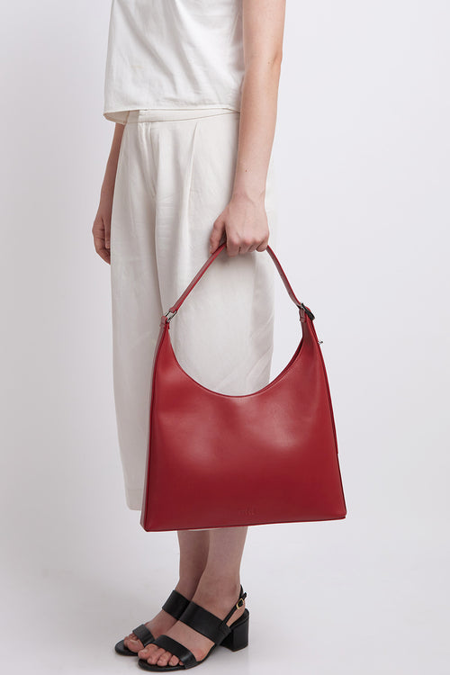 Danny Flatiron Nappa Mulberry Large Bag