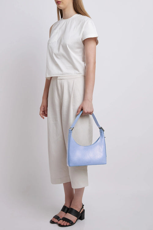 Danny Pebble Ocean Blue Flatiron Bag