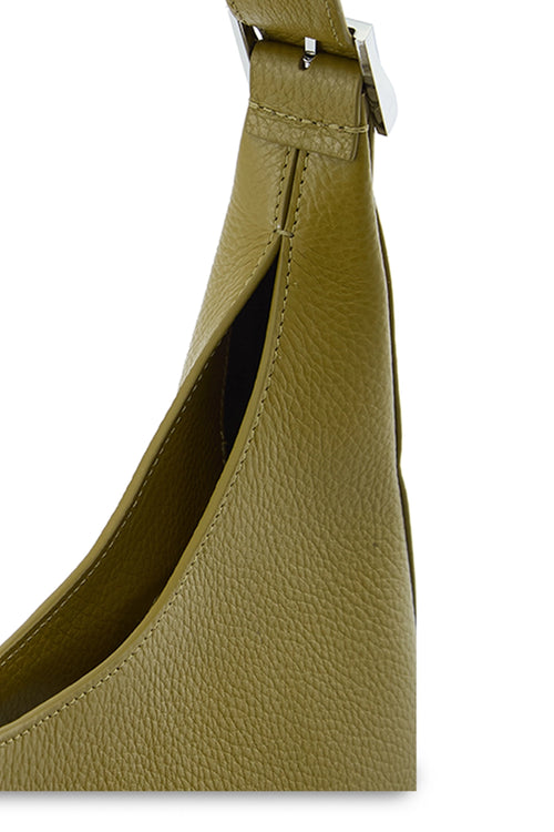 Danny Flatiron Pebble Olive Bag