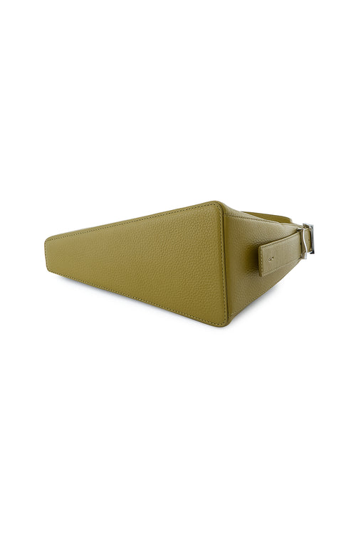 Danny Flatiron Pebble Olive Bag