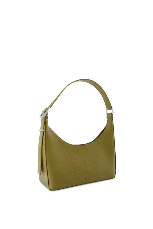 Danny Flatiron Pebble Olive Bag
