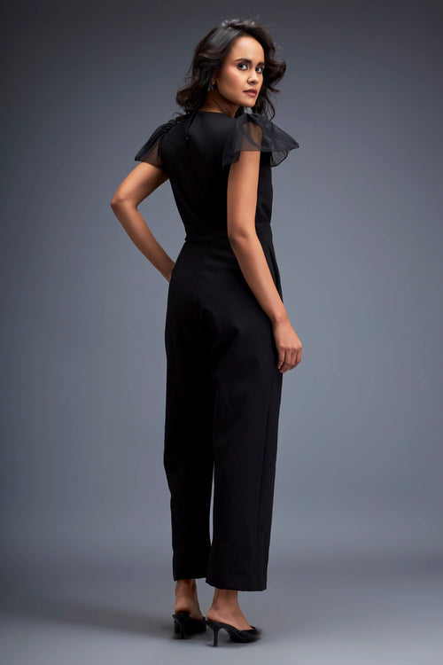 Black Jumpsuit With Belt