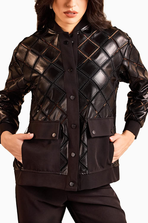 All-Black Bomber Co-ord Set