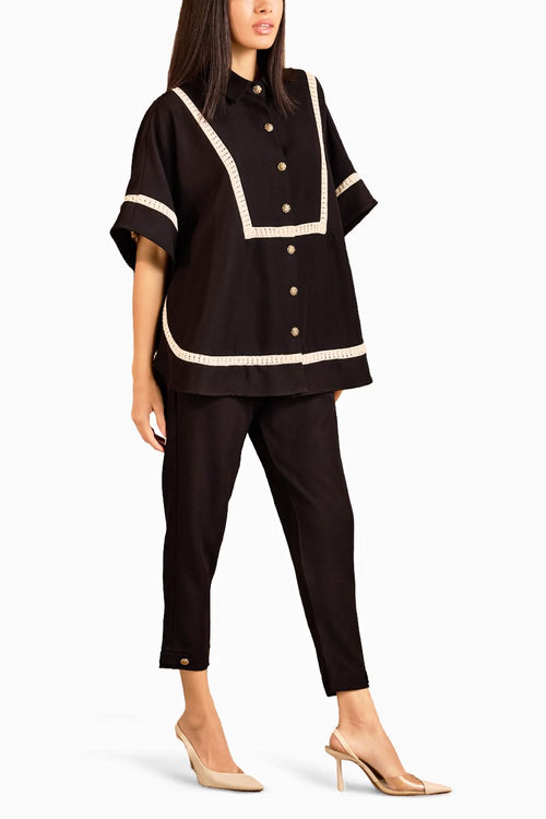 The Black Cape Co-ord Set
