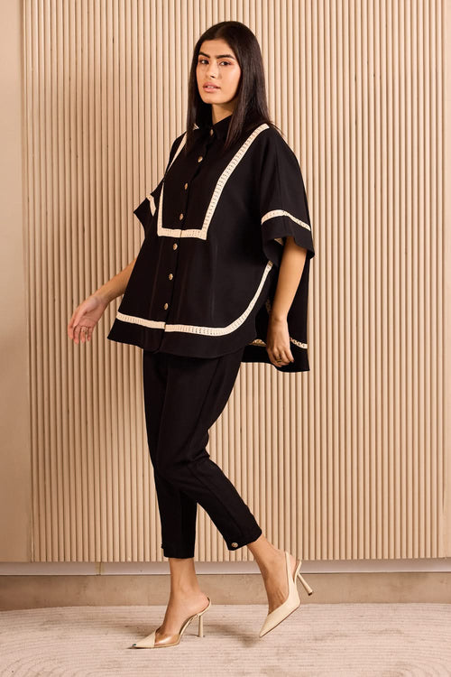 The Black Cape Co-ord Set