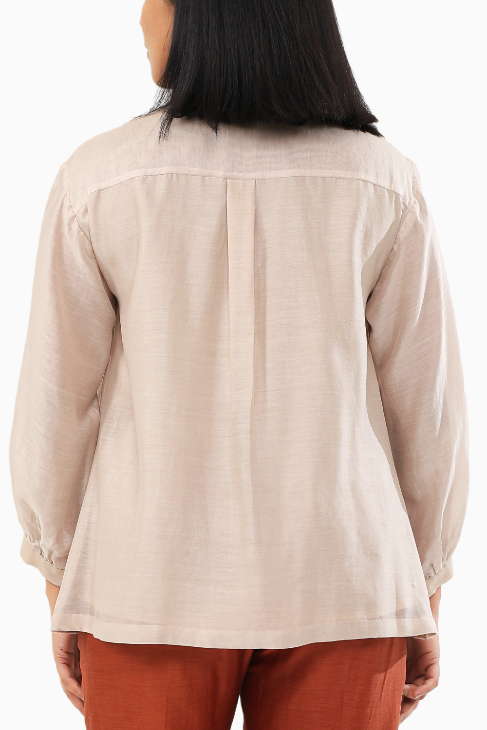 Zinnia Off white and Rust Shirt