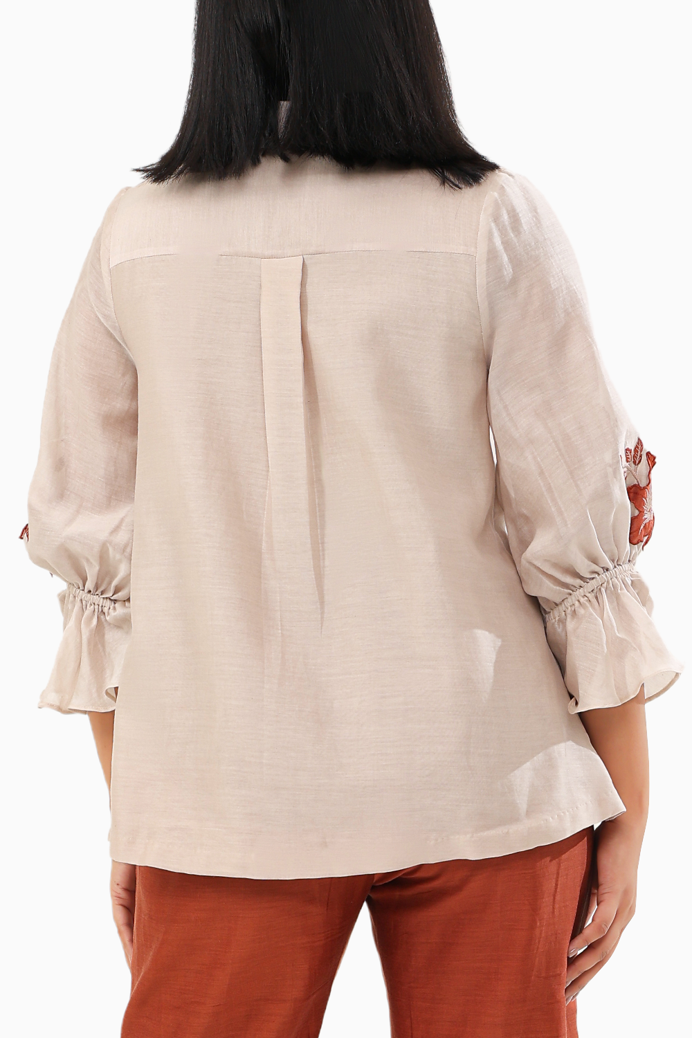 Jasmine Rust and Off White Shirt