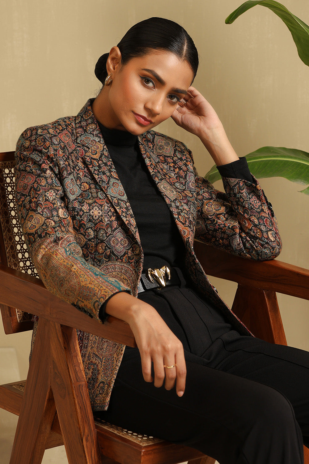 Raji Fine Wool Silk Full Jacket