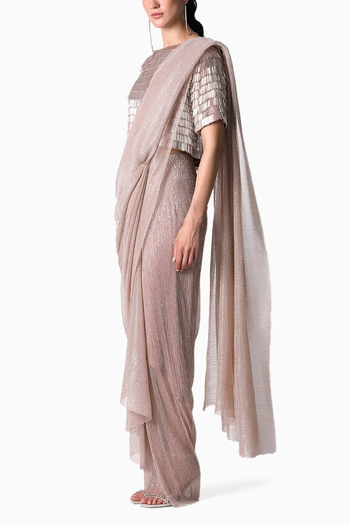 Swing Top with Pari Net Sari