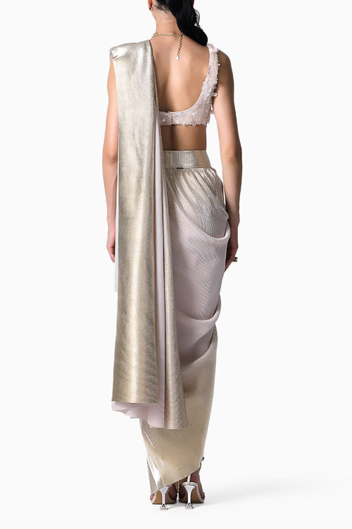 RiRi Blouse with Midnight Sari