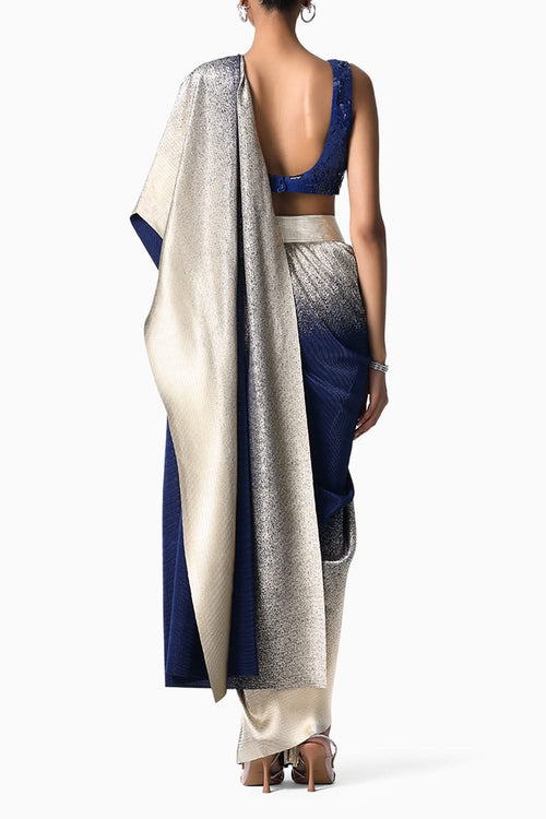May Blouse with Midnight Sari