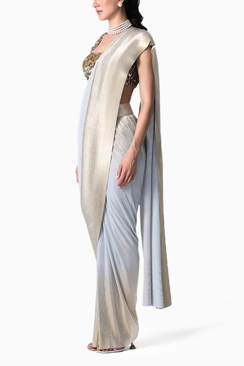 Rosa  Blouse with Midnight  Sari
