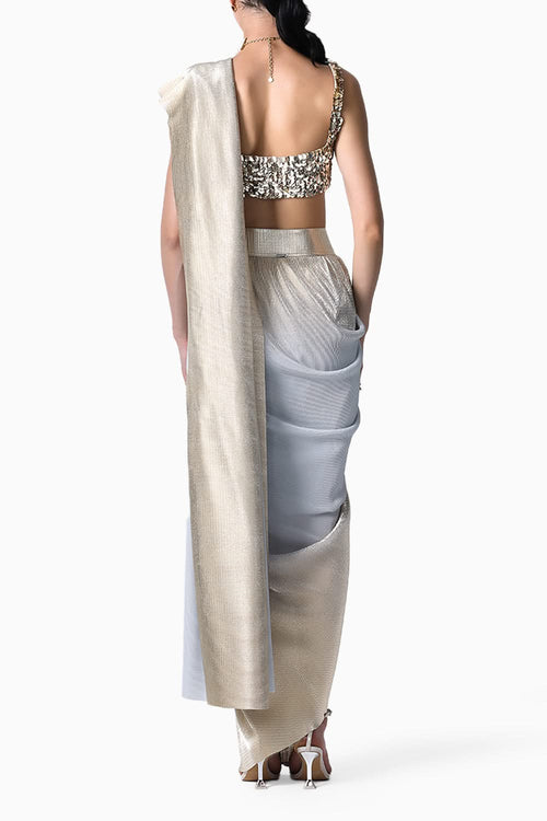 Rosa  Blouse with Midnight  Sari