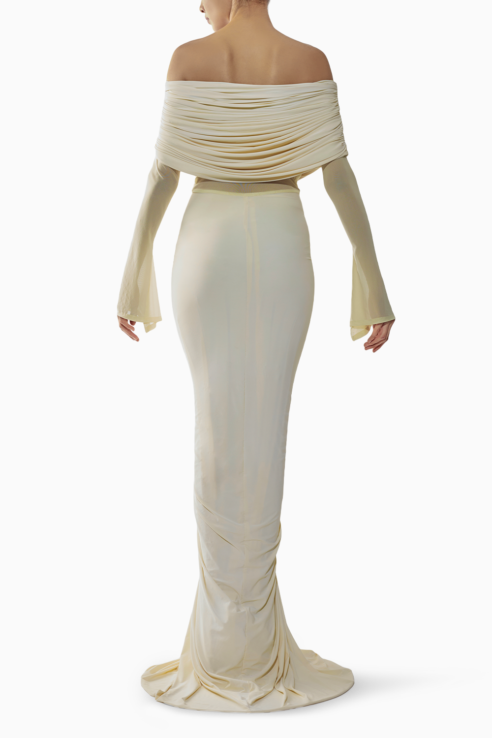 Off-White Malai Lycra Gown