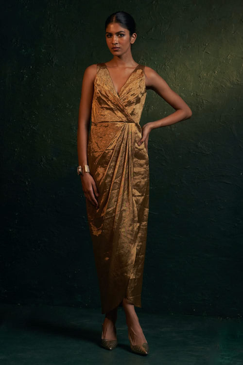 Midas Gold Tissue Dress