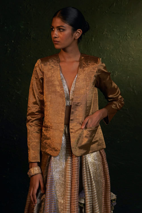 Midas Gold Tissue Blazer