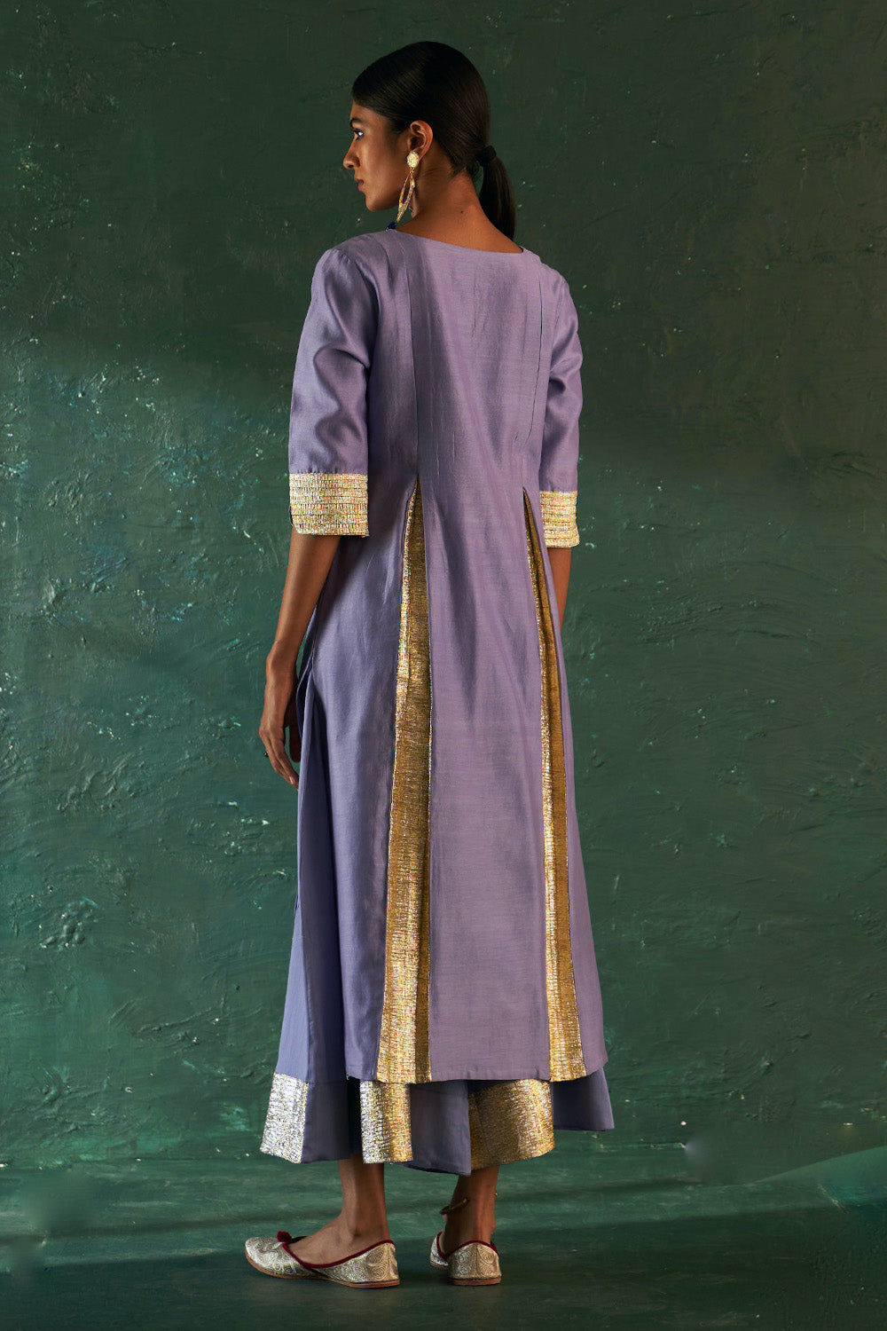 Midas Lavender Chanderi Kurta