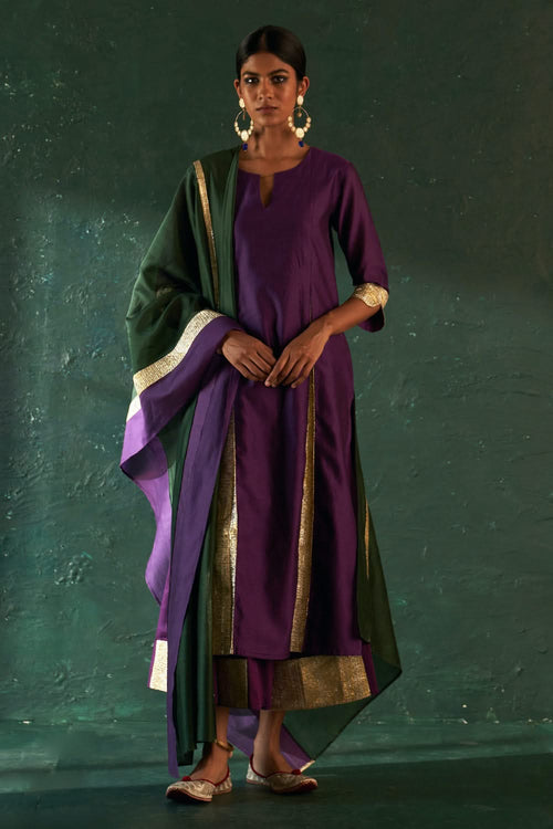 Midas Purple Kurta Set