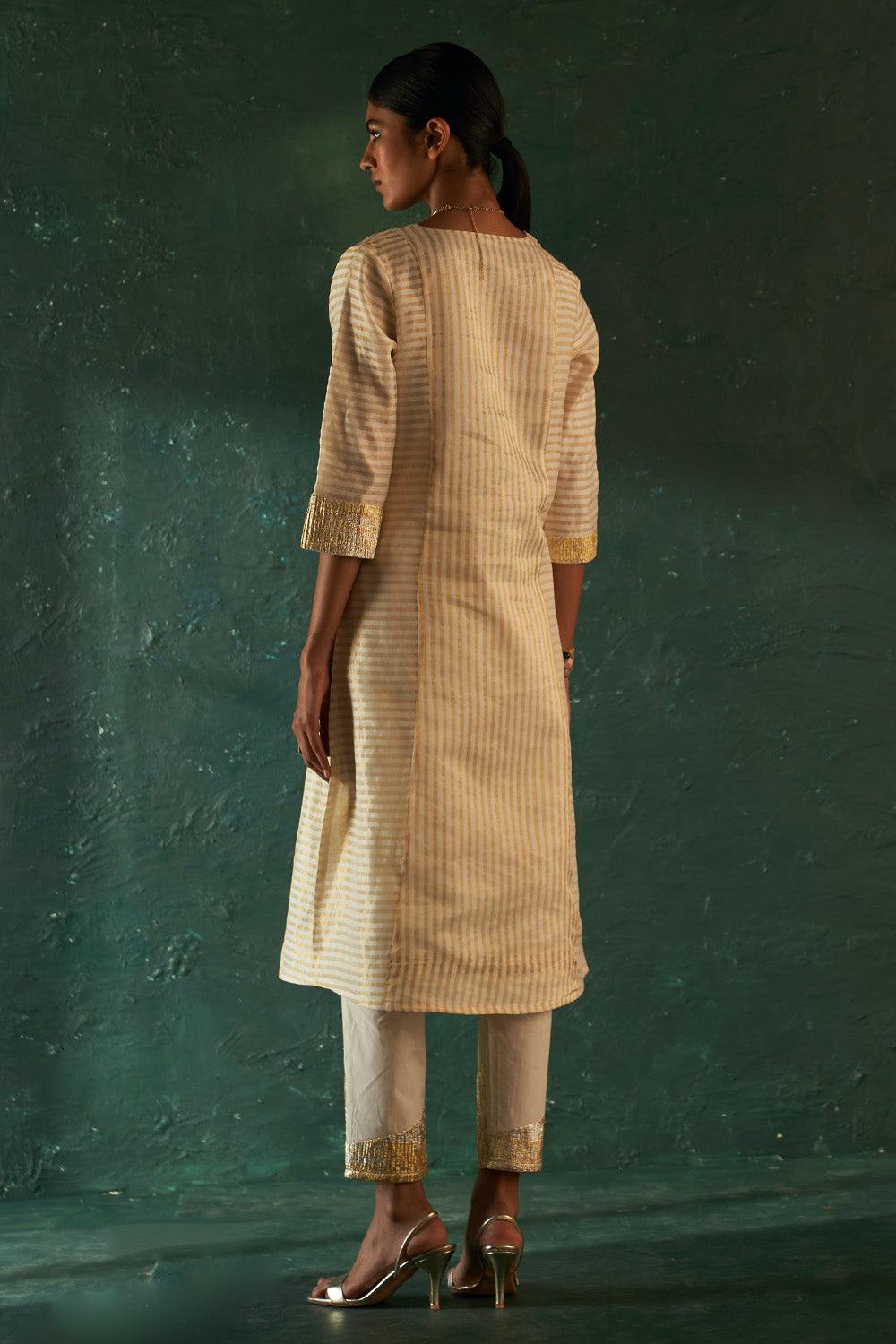 Midas Ivory Stripe Kurta