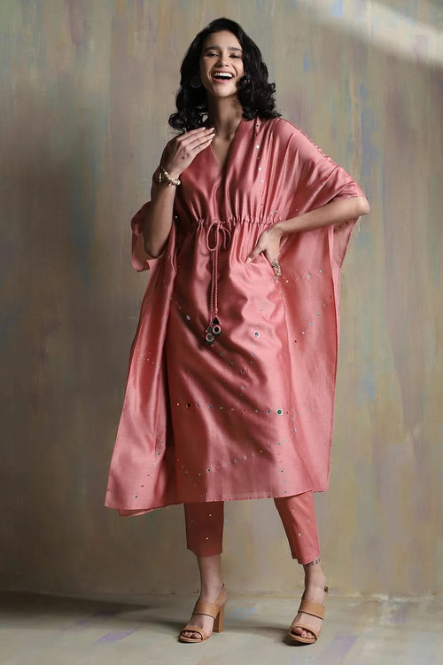 Chanderi Kaftan Set