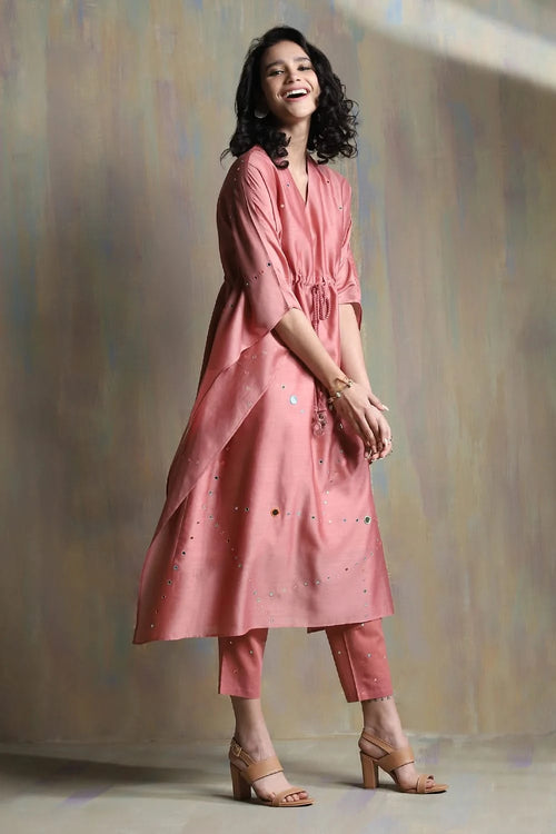 Chanderi Kaftan Set