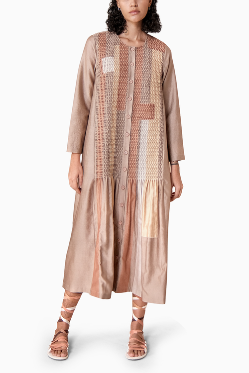 Patchwork Shirt Dress