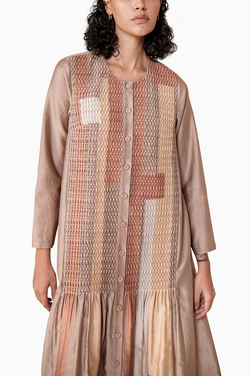 Patchwork Shirt Dress