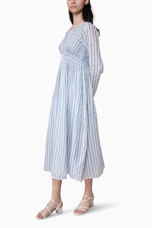 Handsmocked Midi Dress