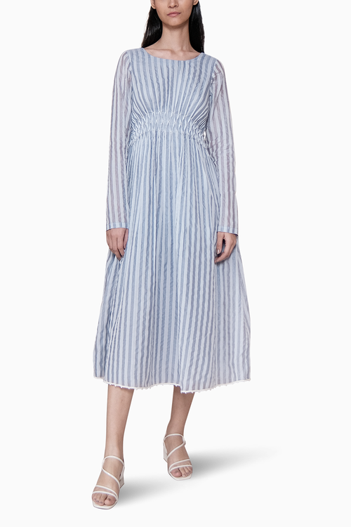 Handsmocked Midi Dress