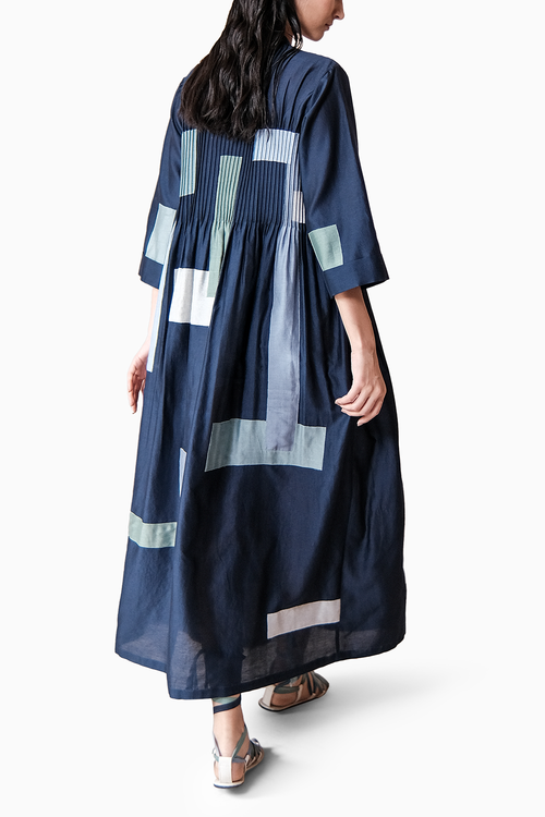 Patchwork Midi Dress