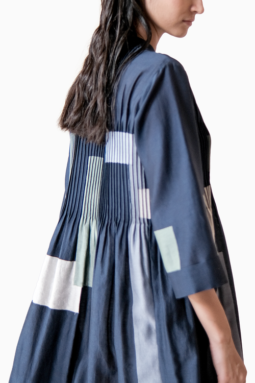 Patchwork Midi Dress