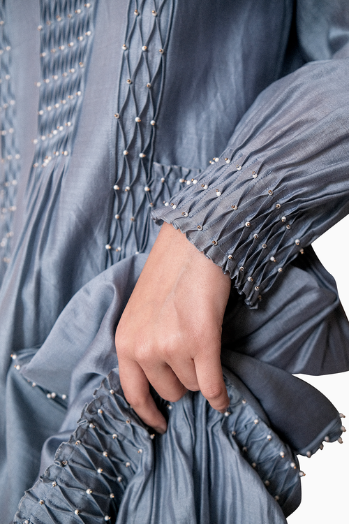 Hand Smocked Paneled Dress