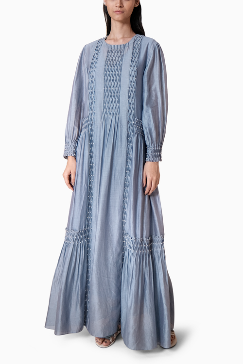 Hand Smocked Paneled Dress