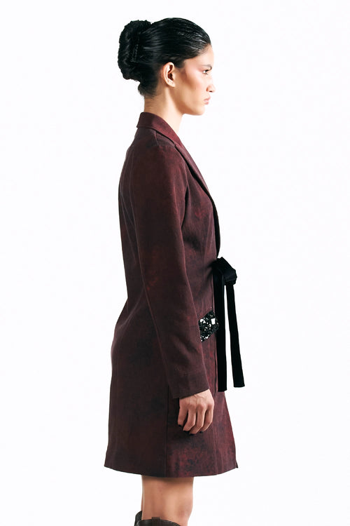 Merlot Muse Blazer Dress