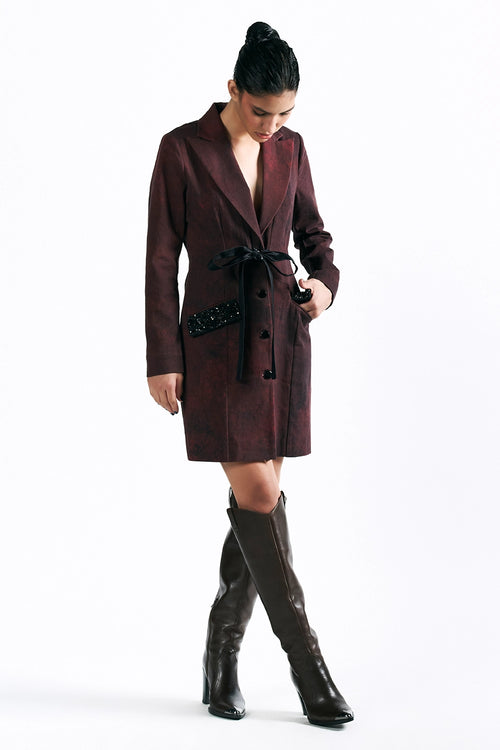 Merlot Muse Blazer Dress