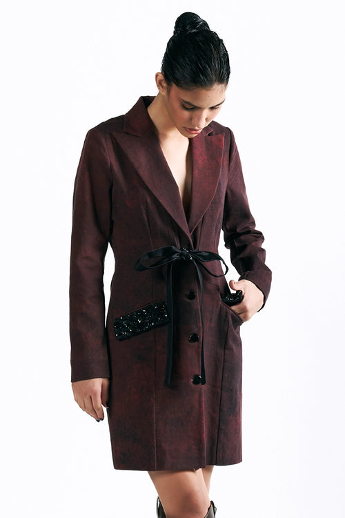 Merlot Muse Blazer Dress
