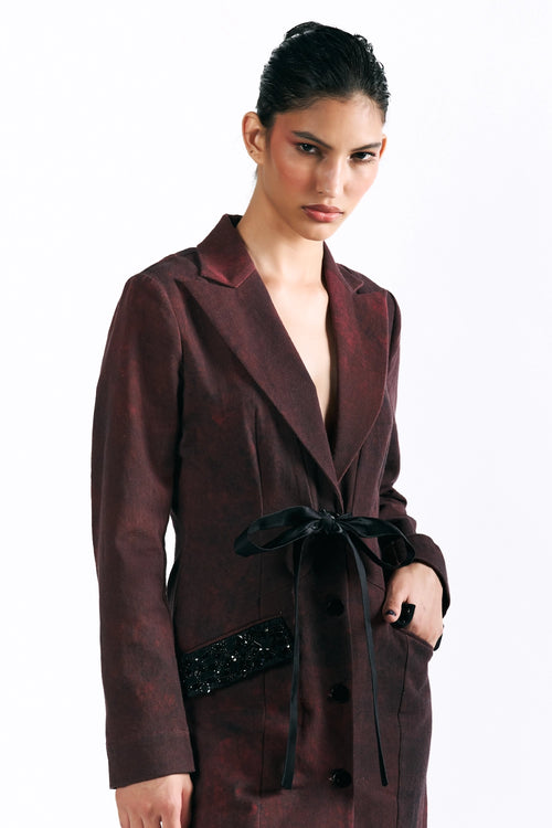 Merlot Muse Blazer Dress