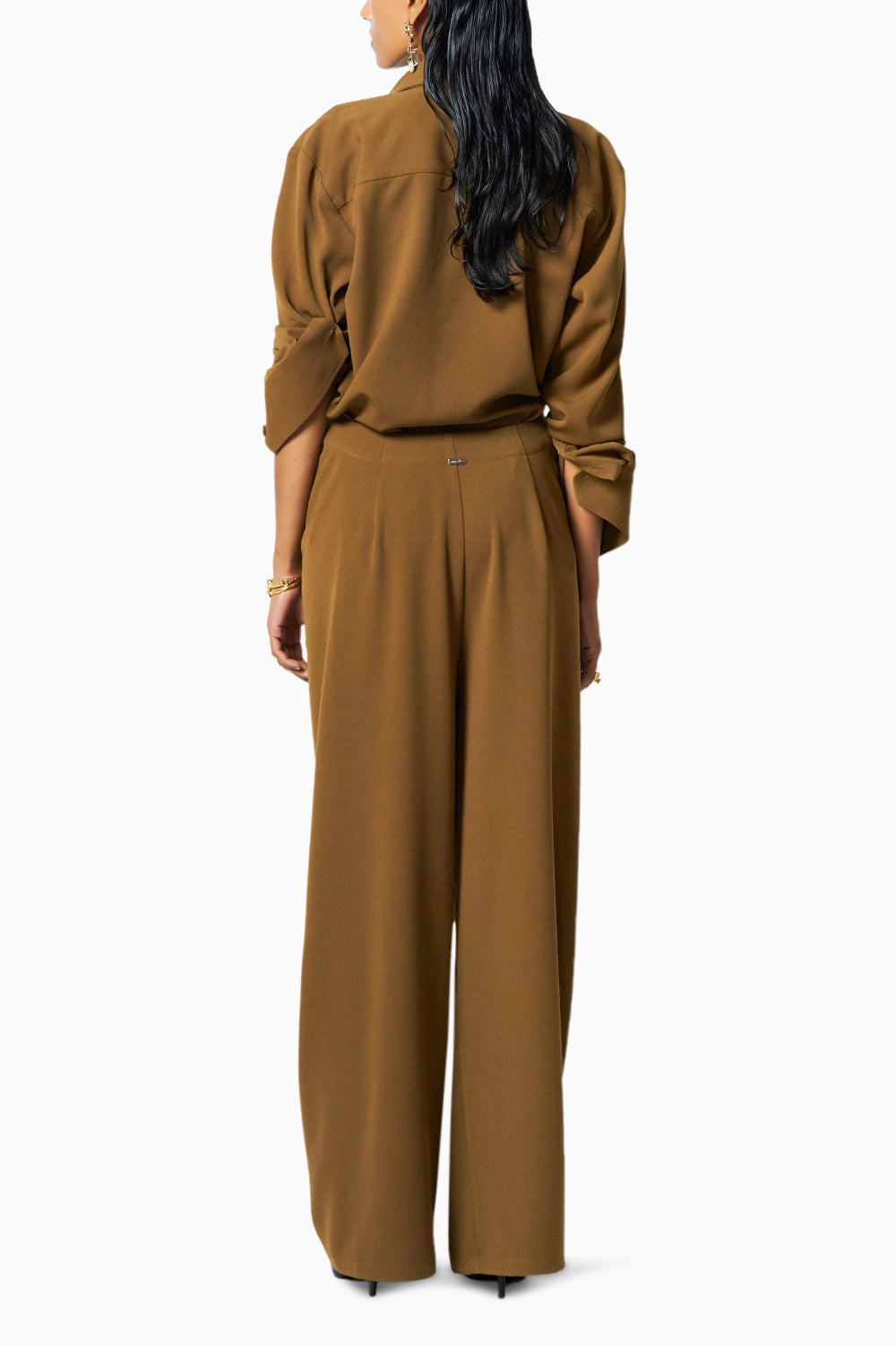 Hazel Knot Brown Pants
