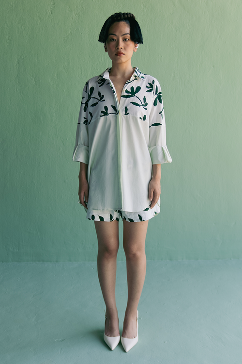 Half N Half Shirt and Shorts Set