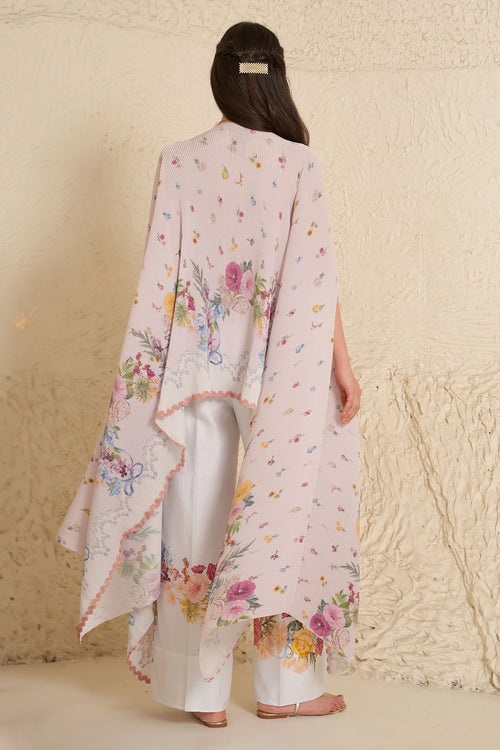 Soft Bloom Cape Set