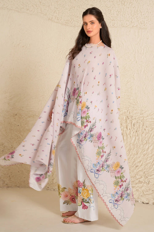 Soft Bloom Cape Set