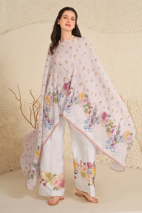 Soft Bloom Cape Set