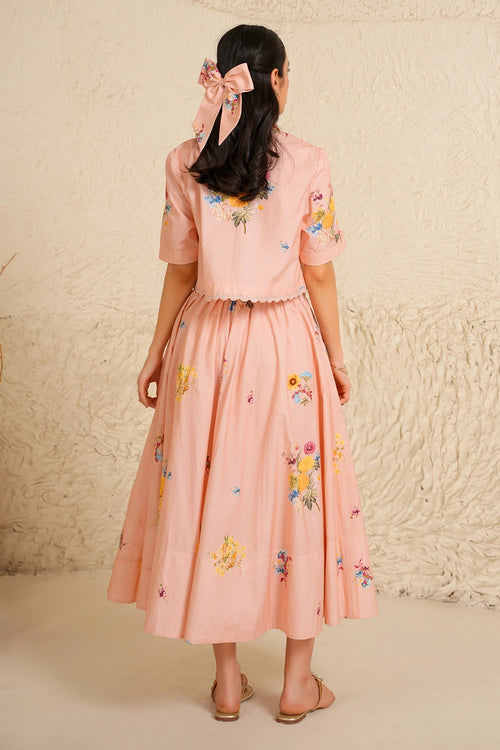 Soft Bloom Skirt Set