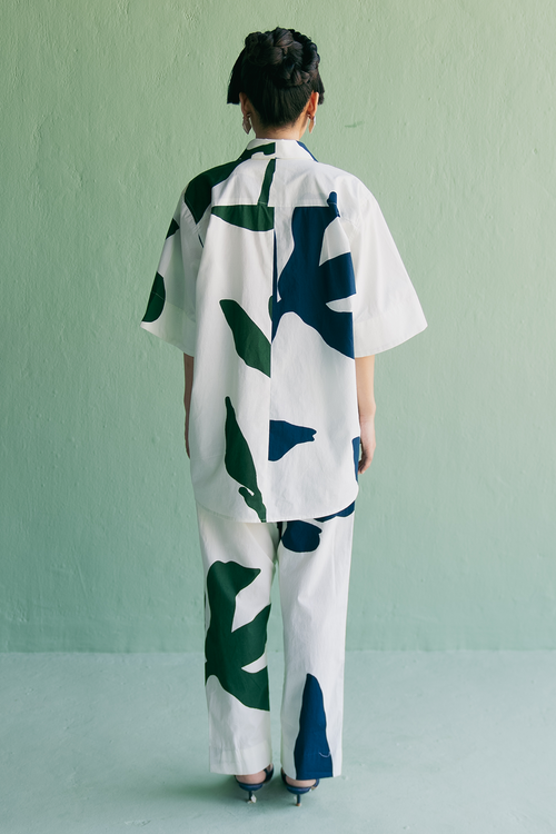 Half n Half Shirt Pant Set
