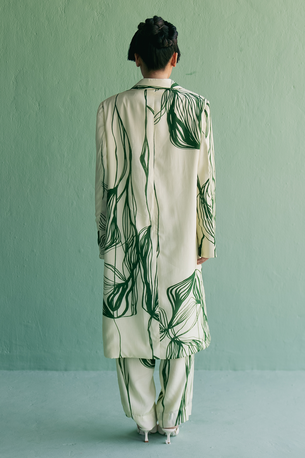 Green Lines Trench Set