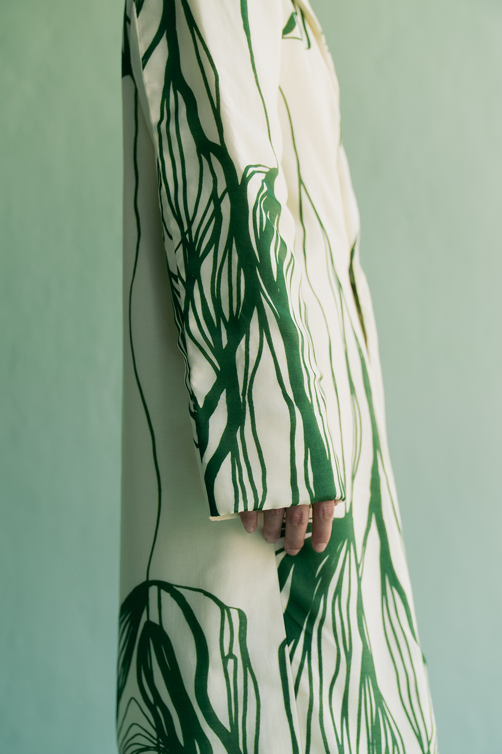 Green Lines Trench Set