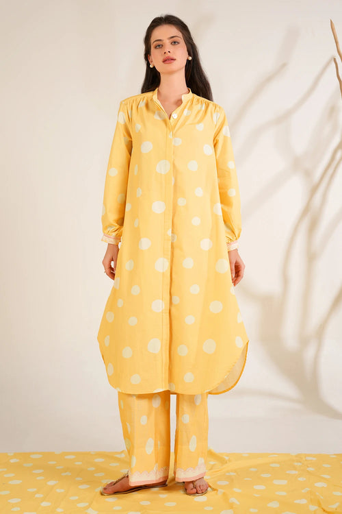 Marigold Shirt Dress Co-ord Set
